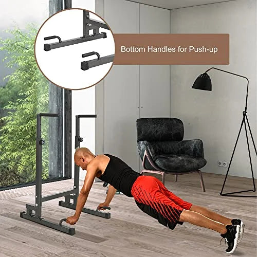 Lucky For Station, Pull Home Dip Tower Adjustable Power Up Multi-Function Calisthenics Dip Tree Gym Equipment Bar,