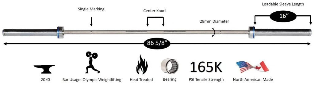 Unisex Elite Weight Strength Steel Muscle York Stainless Bar Weight York for Bars Olympic Barbell
