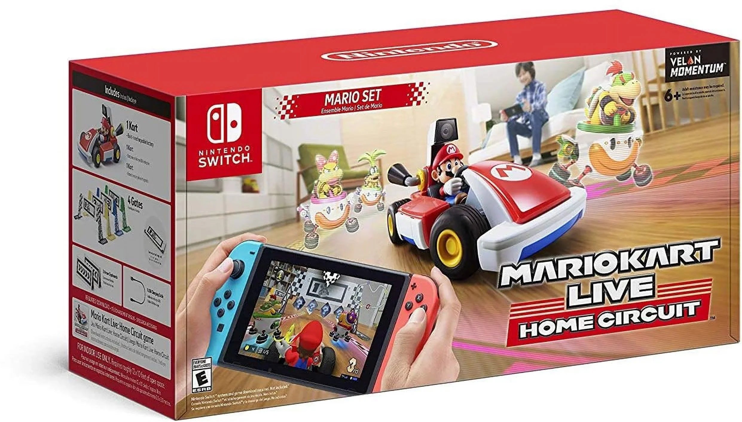 Circuit Home -Mario Live: - Set Switch Nintendo Kart Mario