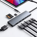 Reader, 3.0, USB-C iPad C Pro Jack SD/Micro HUB Card with USB 2020 USB Pro Headphone HDMI C 12.9 iPad Charging, iPad 9-in-1 4 2021 Adapter inch 2018 3.5mm for Docking 4K Data Type Air PD 11 Station