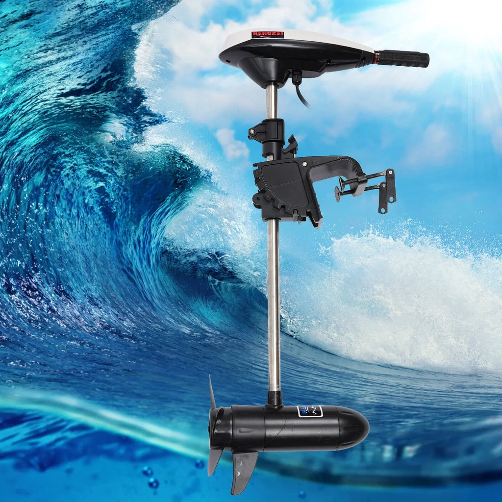 Duty Electric Outboard Motor HANGKAI Engine 45LBS Heavy 12V Motor Boat Trolling
