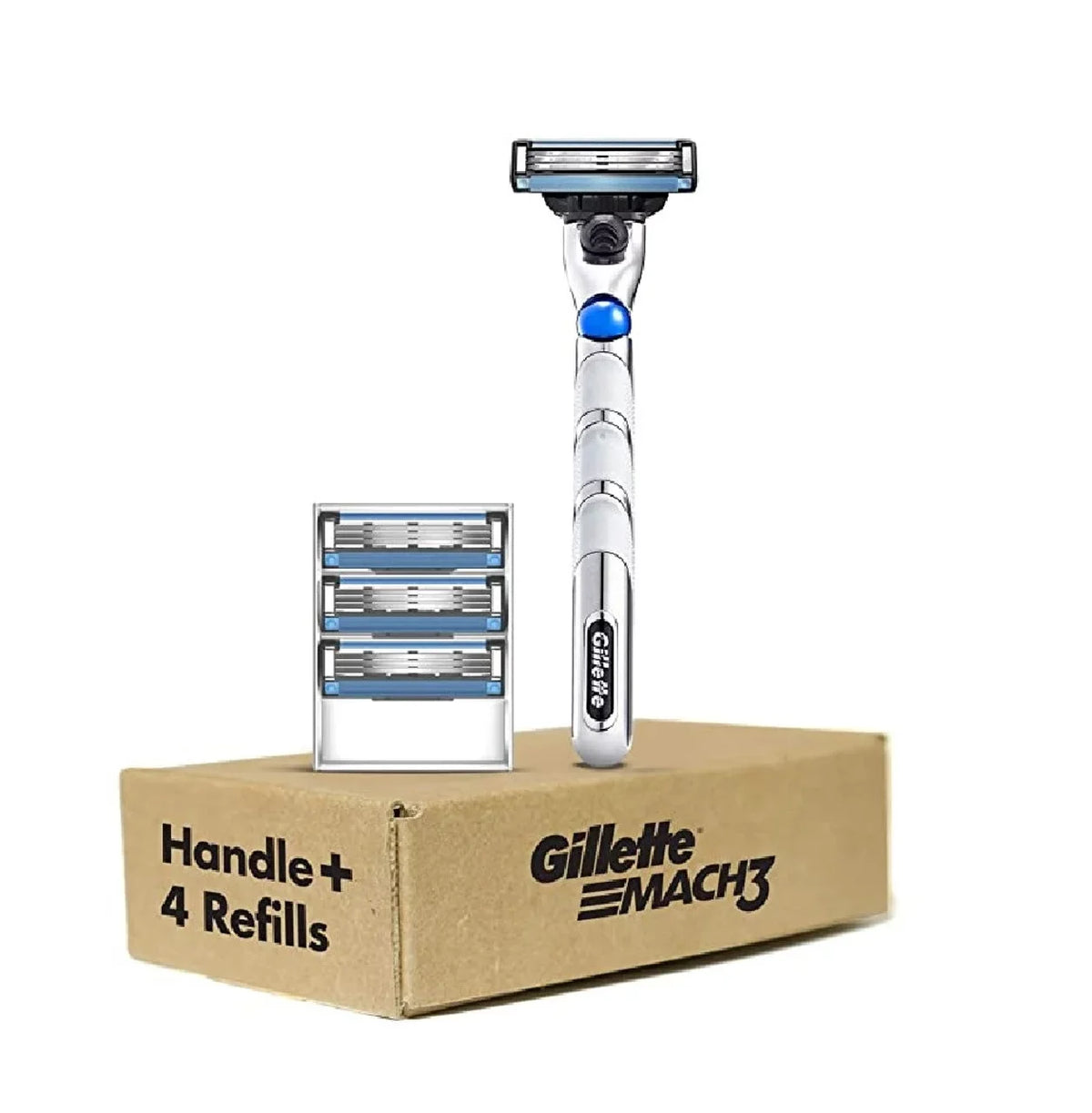Handle Refill Blade, with Cartridges 4 1 Gillette Men's Razor Mach3
