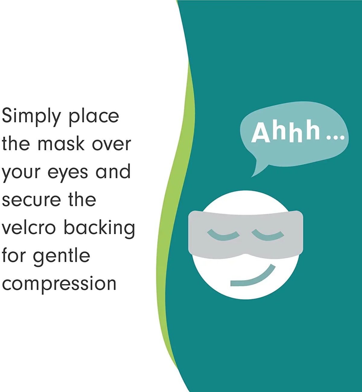 & Aculief Weighted Relief Aid to Mask Eye Stress Headache