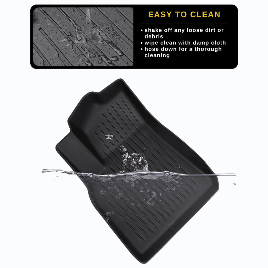 for 2020-2023 All Mat Floor climate Cargo Car Trunk 6-Piece BunnyBird Tesla Liner Accessories TPE Mat Model 3-5-Seater
