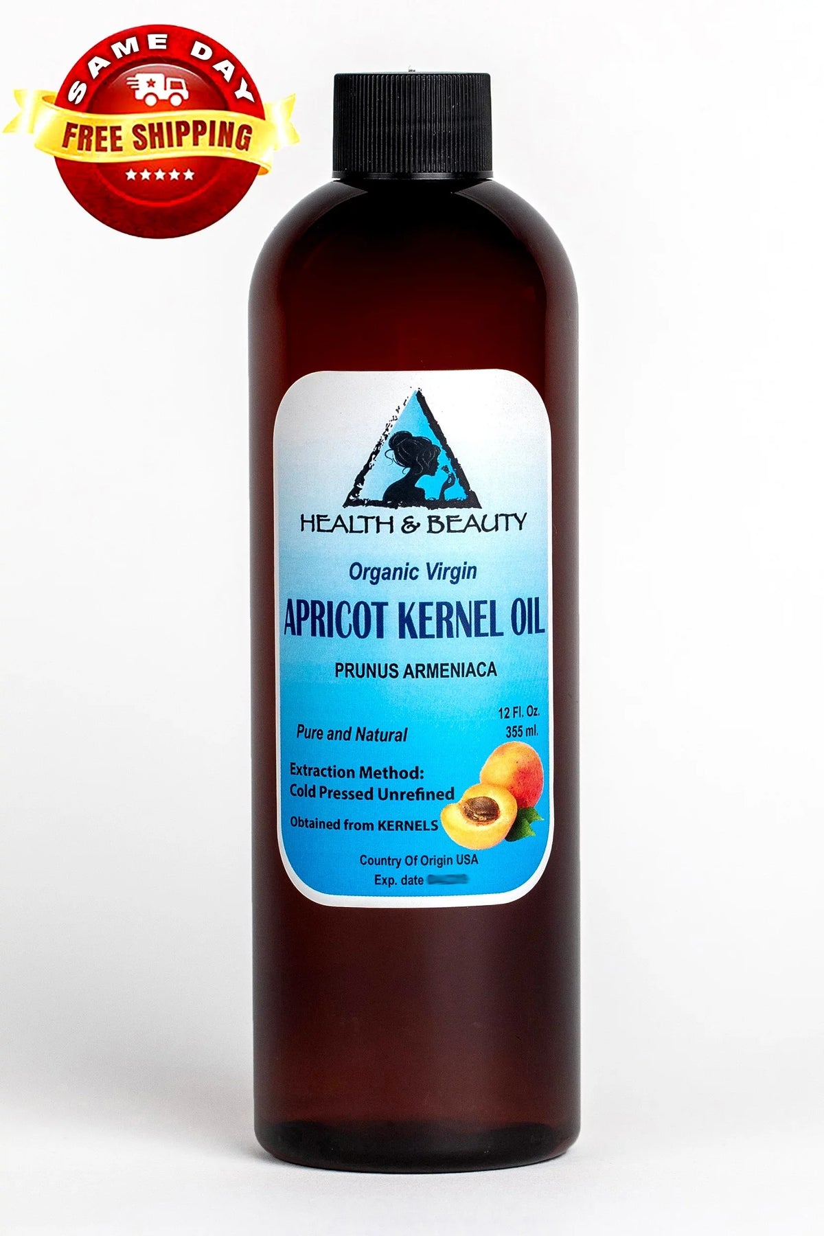 Raw Oil oz Kernel Pure Pressed 36 Cold Apricot Natural Virgin Organic Unrefined