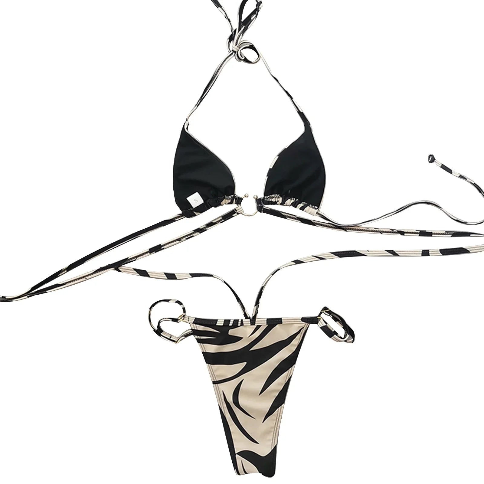 Swimsuits Lace Women Split Bikini Two Color for Swimsuit Up Striped Sexy Panda