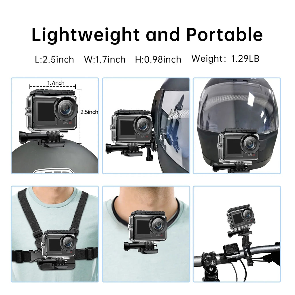 Camera Sports Underwater 20MP Camera Waterproof WiFi Accessories Campark Screen Camera 4K Touch Action Vlog GoPro Kits Camera 30FPS Compatible