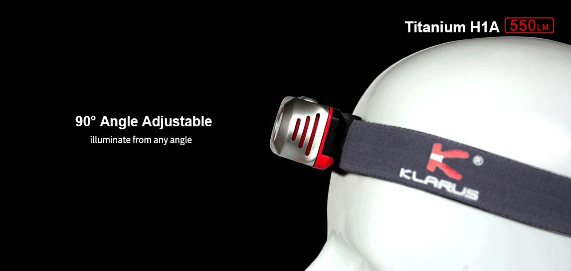 '-550 H1A -CREE Included XP-L Headlamp Lumens Klarus -Battery Rechargeable LED V6
