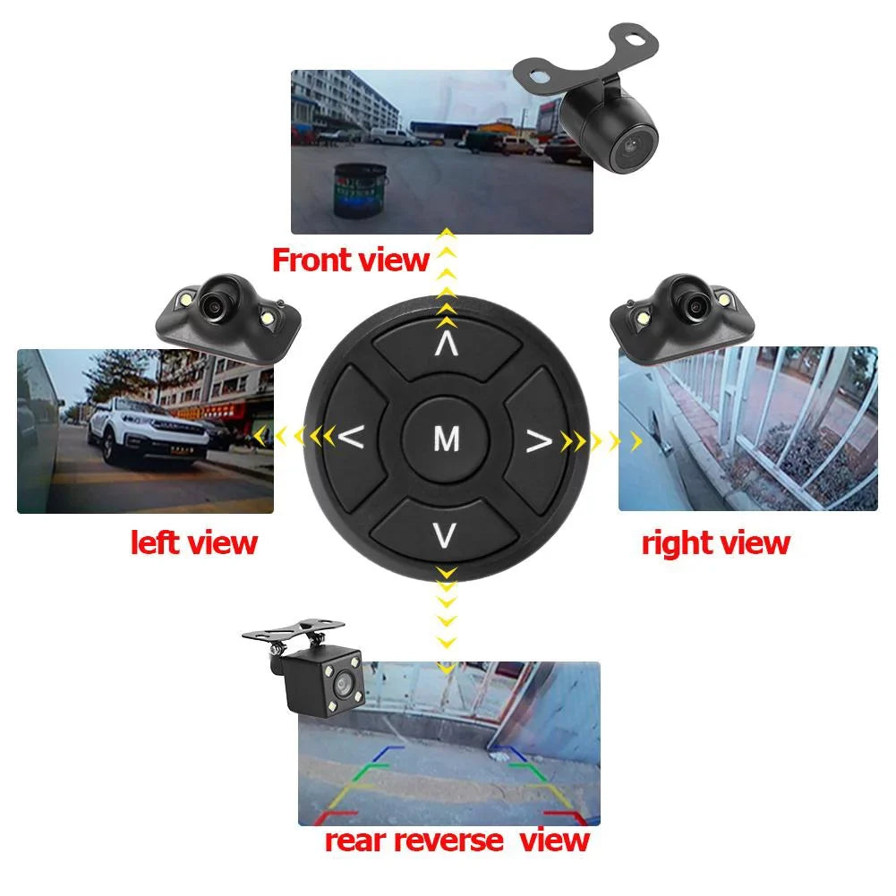 Jocestyle Bird 360 Degree 4 DVR Camera with View Monitor 5in Car System Cam Recording