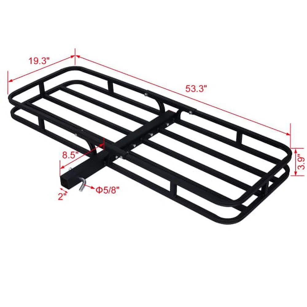 ,Rear Hitch Carrier Rack Basket SUV, 2" Truck, for Cargo Car,Luggage Mount Receiver Rack Fits Cargo