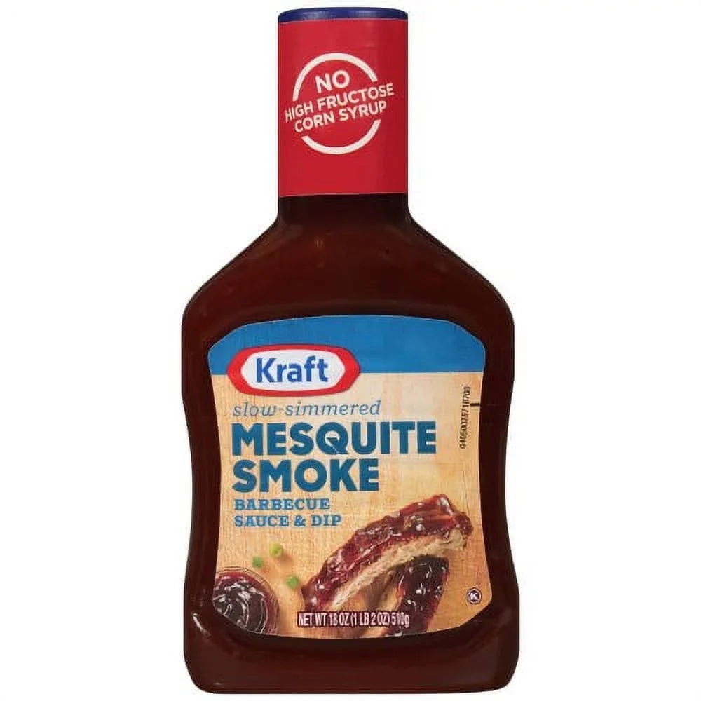 Sauce, Mesquite of (Pack Kraft Barbecue Smoke 18 oz Bottle BBQ Slow-Simmered 20)