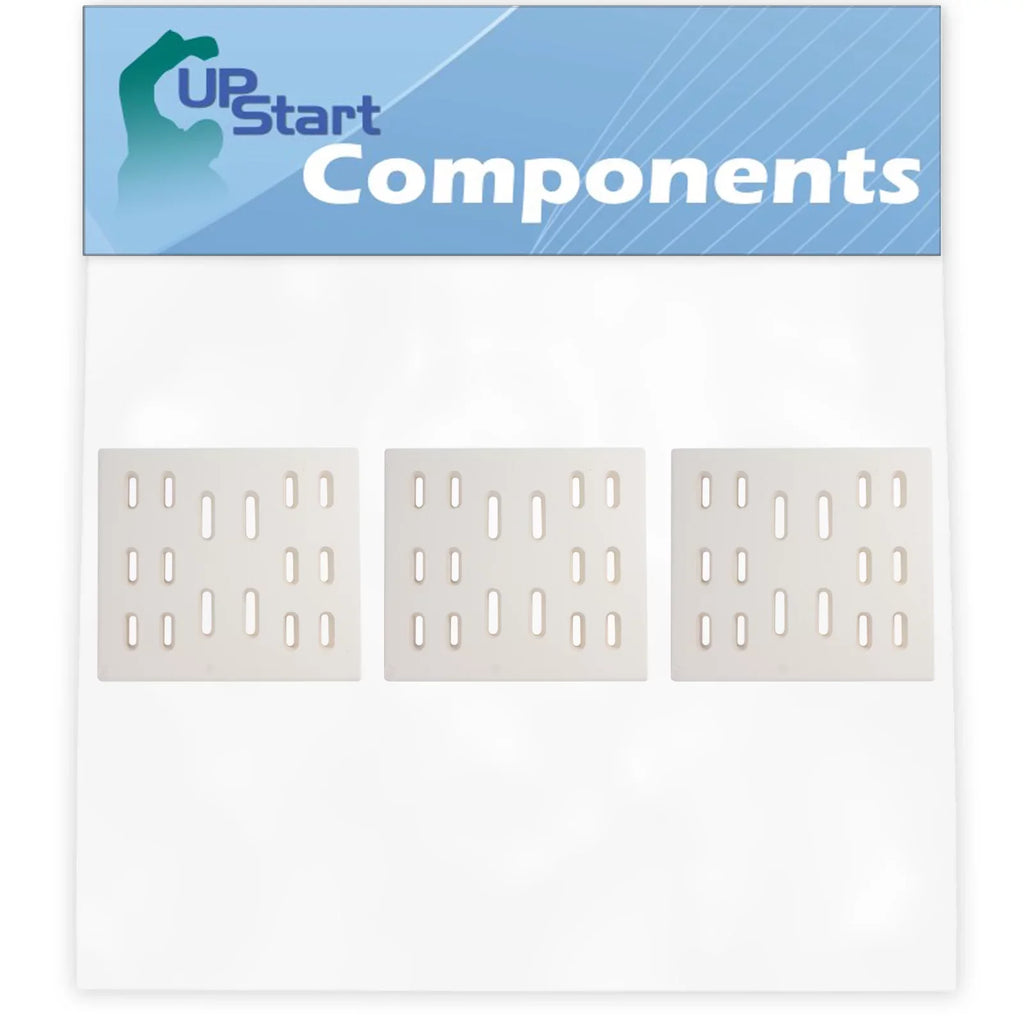 Replacement Burner 8" Flame Plate Parts 3-Pack Bar, Tent Ceramic - Guard, 9912T Shield Vaporizer BBQ Compatible Grill & Flavorizer Chefs Bakers Deflector, for Sams Tamer, Barbeque Cover Heat Bar,