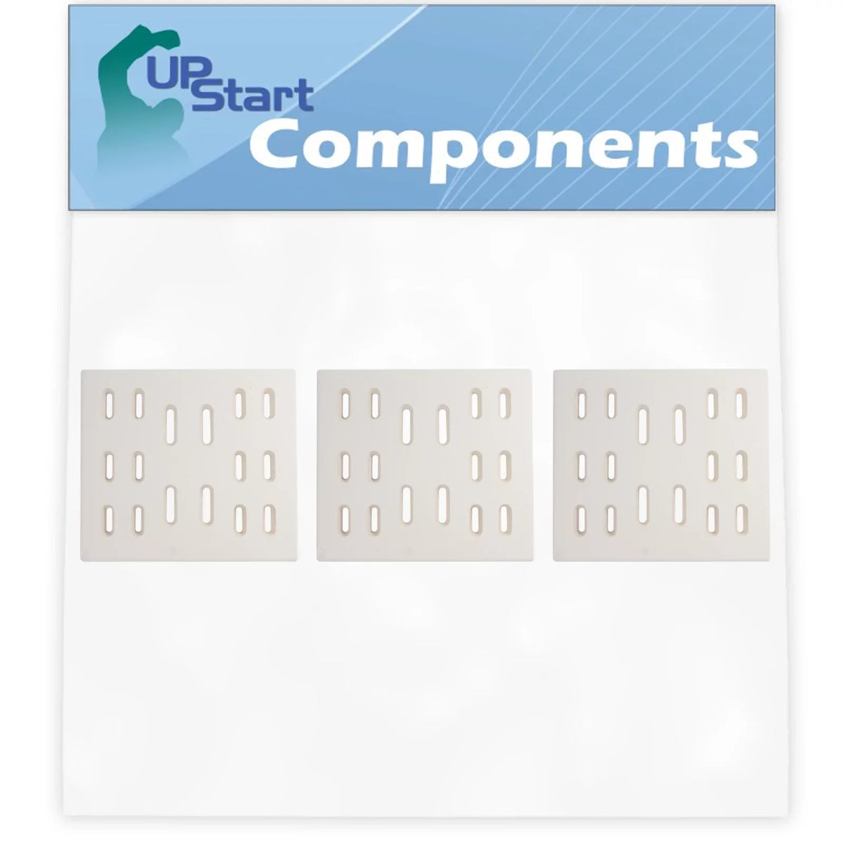 Replacement Burner 8" Flame Plate Parts 3-Pack Bar, Tent Ceramic - Guard, 9912T Shield Vaporizer BBQ Compatible Grill & Flavorizer Chefs Bakers Deflector, for Sams Tamer, Barbeque Cover Heat Bar,