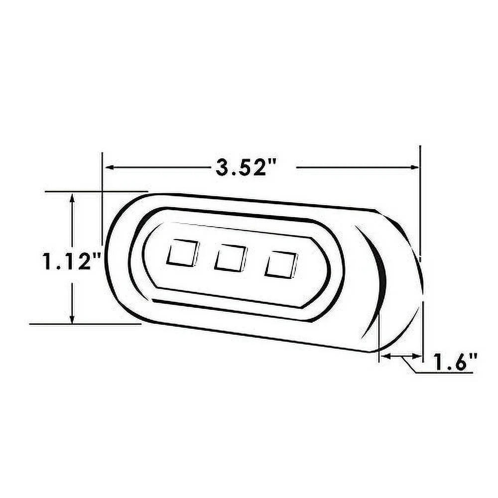 Marine/RV LED Inc Bezel Mount ITC Stainless Light, Mount) Exterior Select Backup/Flood/Docking LED (X002CI1LVV) Manufacturers' Light Watertight (Bracket Steel Surface with