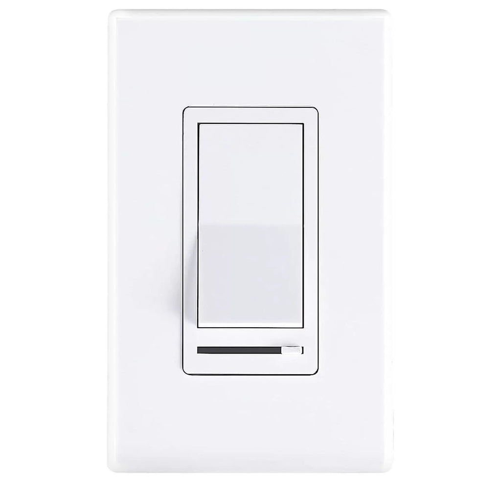 max,Cover Light/CFL/Incandescent,3-Way Watt LED Included Pole Switch Dimmable Single Cloudy Plate Wall for in Bay Dimmer Slide,600