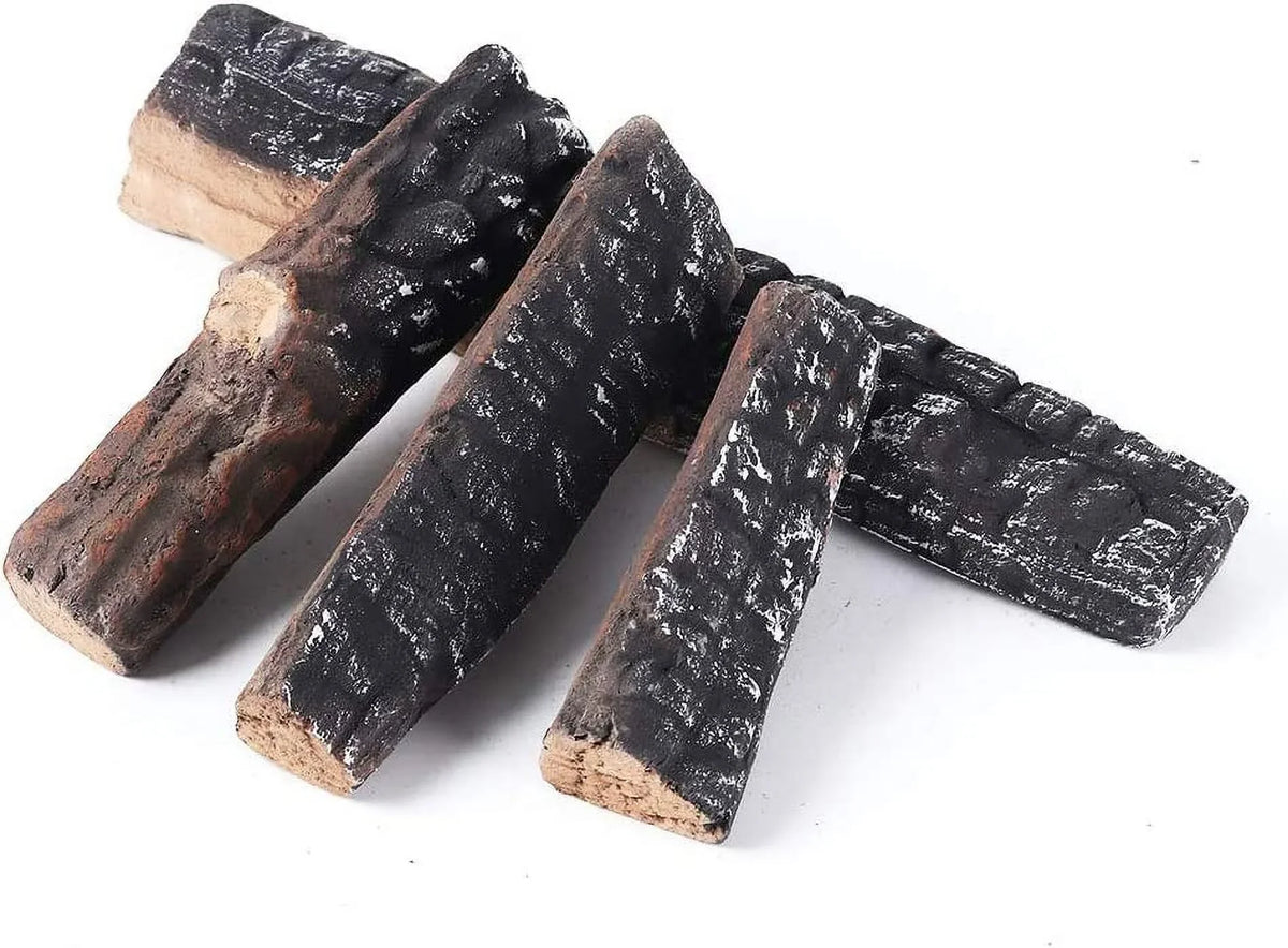 Fire Pits & in Logs. Fireplace of Logs Fireplaces Gas Use Wood Gas Ceramic Set Logs 4pcs