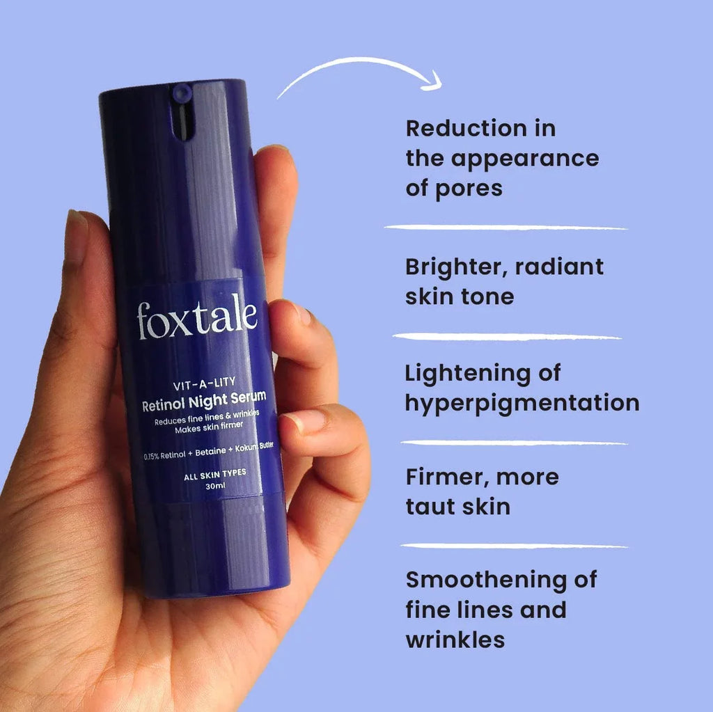 Beginner | | 0.15% Night Tightening Friendly for No and and Retinol Lift Retinol Anti Purg fine Face | | Night Reduces Cream Foxtale wrinkles Ageing Serum lines