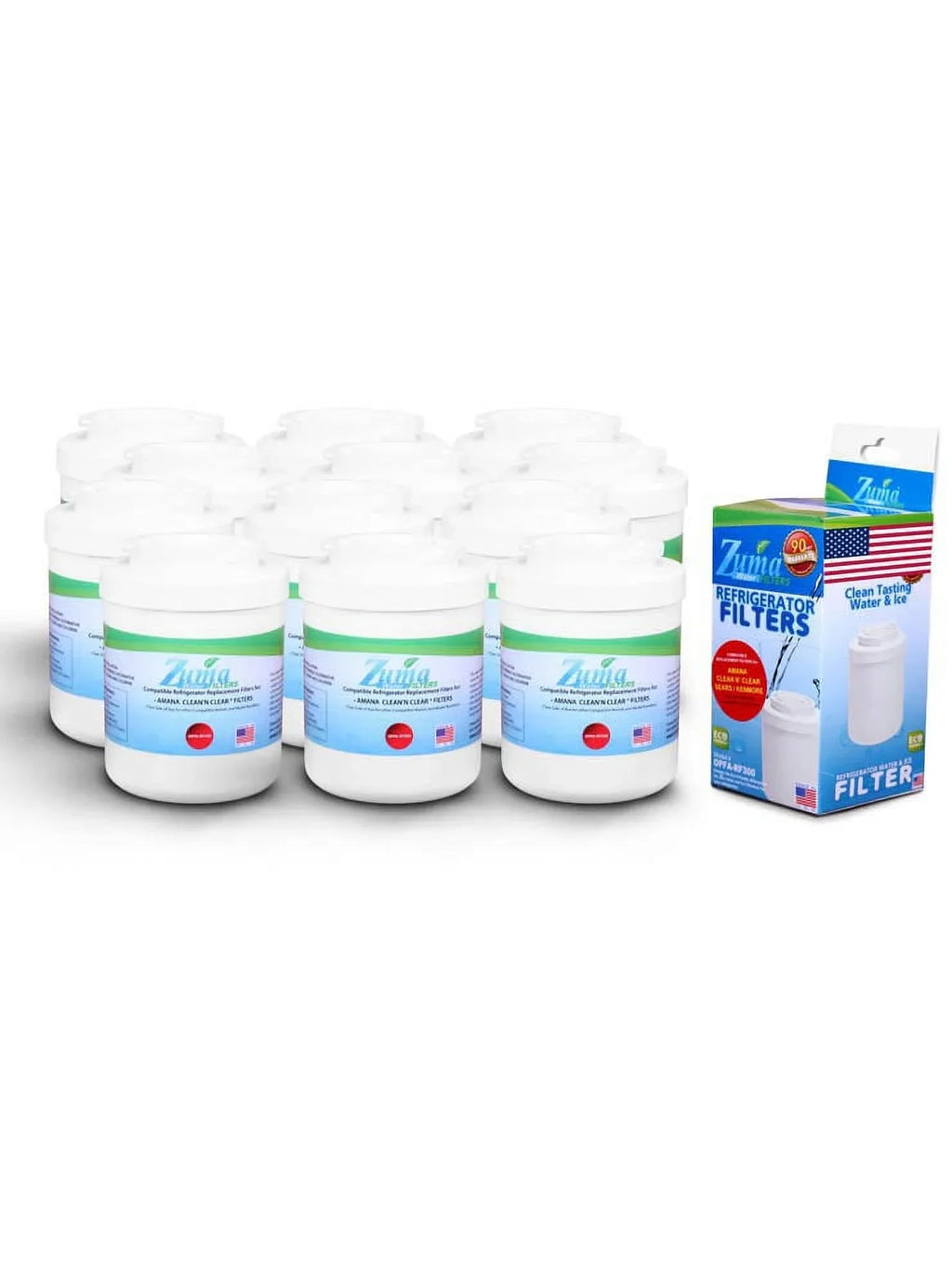 Filter with liquid ZUMA , 12 and U.S.A. , Compatible in - Made OPFA-RF300 Amana® Model Brand Pack 12388403 , Ice # -