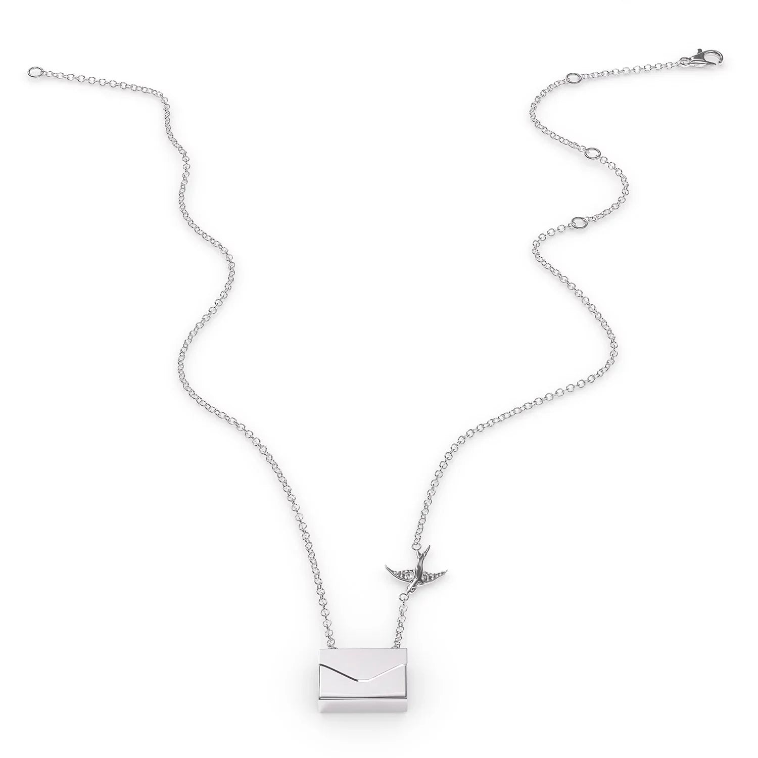 Love Cocktail Necklace Irish Neonblond in Coffee a silver Locket Envelope I