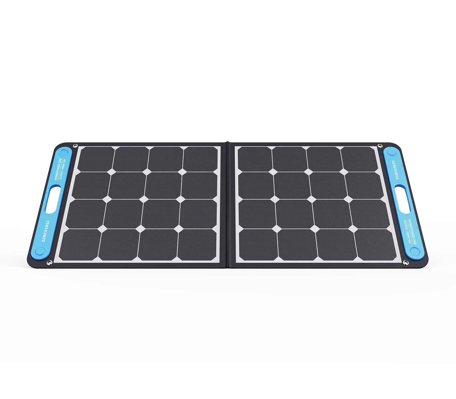 SolarPower Solar 100 Watts ports Portable GENEVERSE and Panel One USB-C built-in Monocrystalline USB-A with