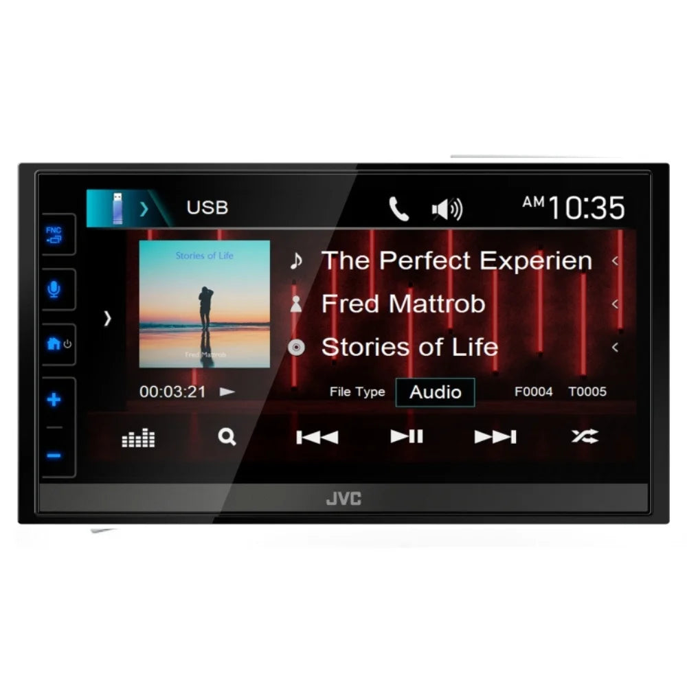 w/ Bullet 6.8" Multimedia JVC Backup KW-M785BW Shallow-Chassis Camera New Receiver