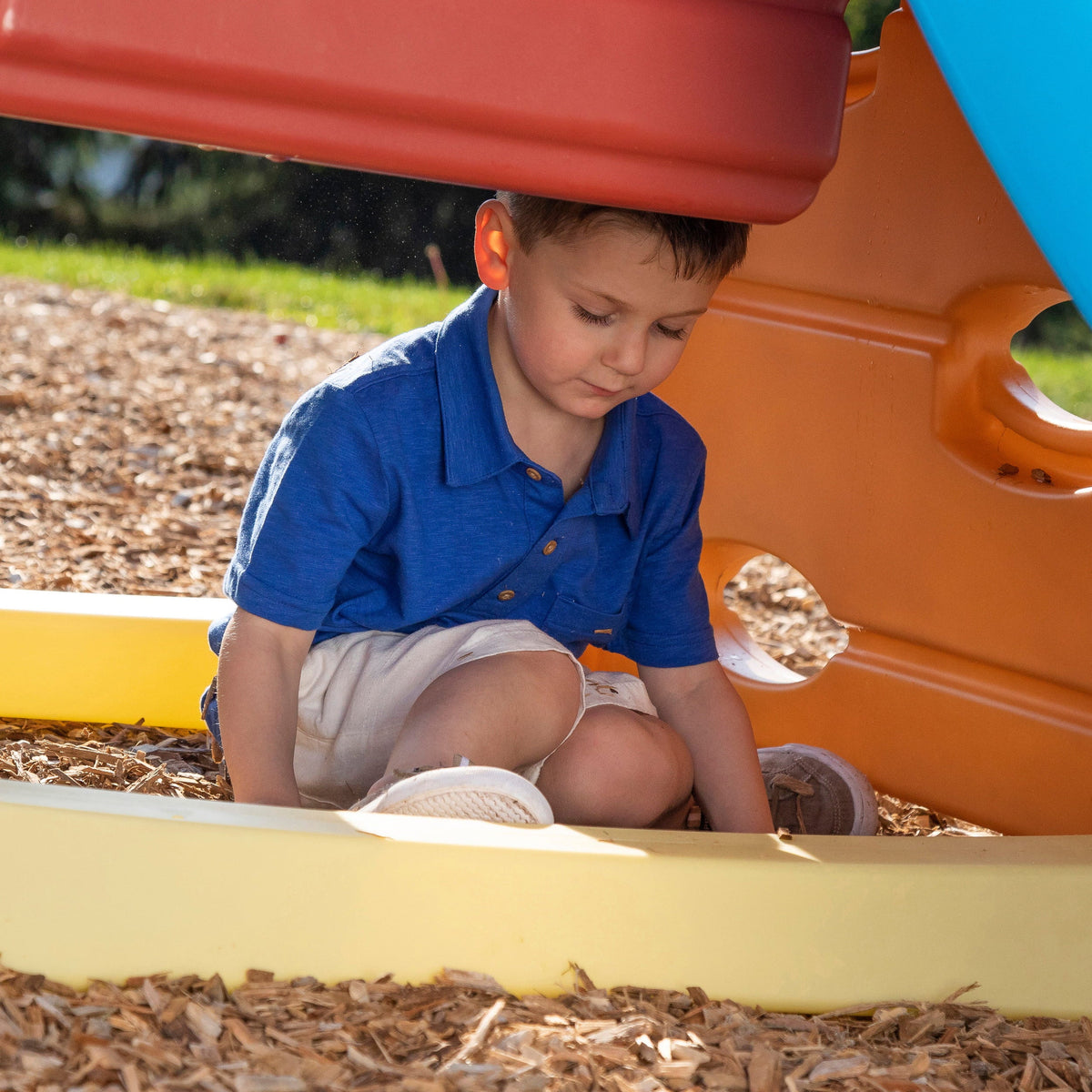 Toddlers Play Double Slide Climber, Up Step2