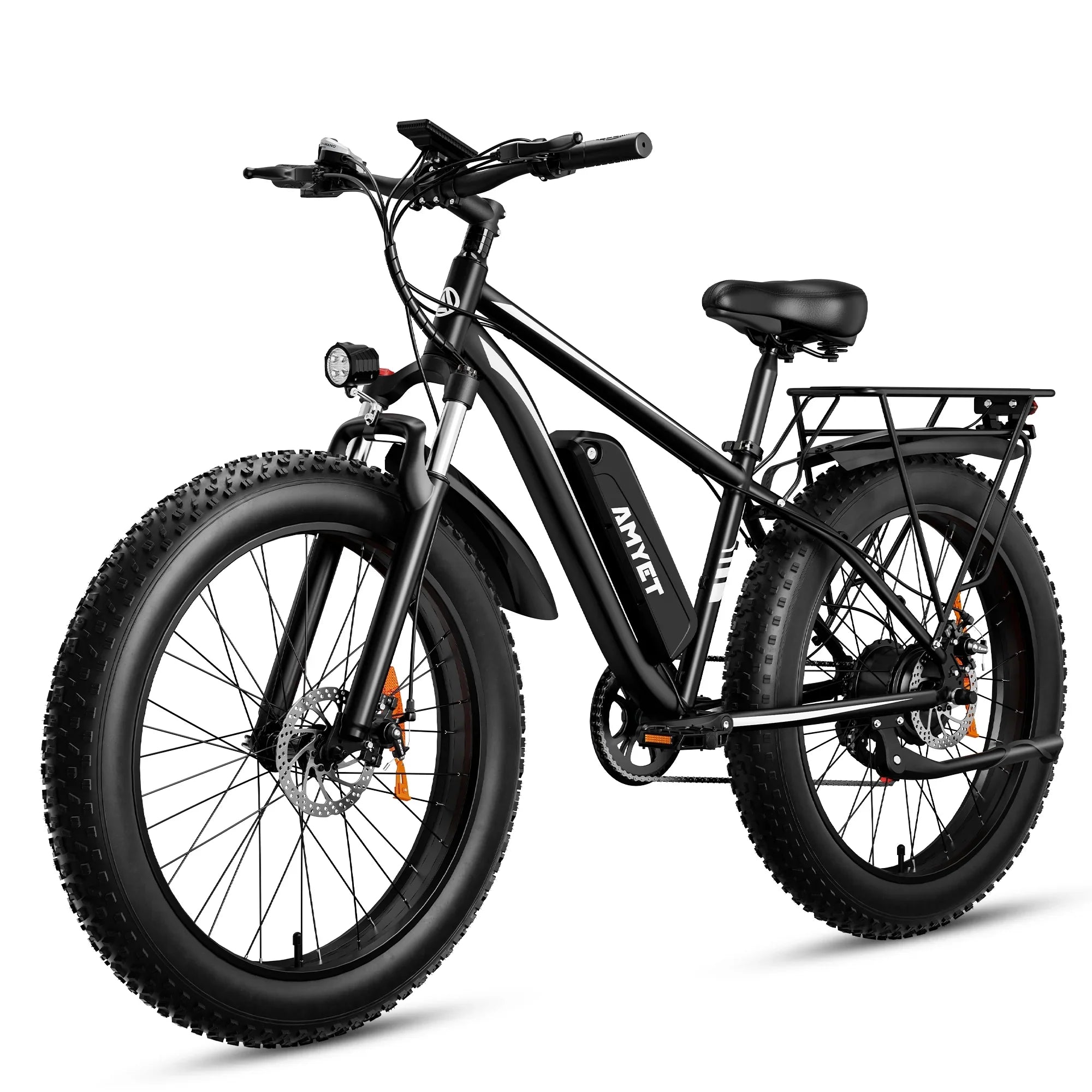 48V Electric Gears,26" Absorber Battery,19MPH Bicycle,Dual for &65 Ebike UL2849 Removable Fat Electric Miles EB26 Commuter Tire Mountain Bike 7 Speed Shock with AMYET Adults,750W Electric 15Ah Bicycle