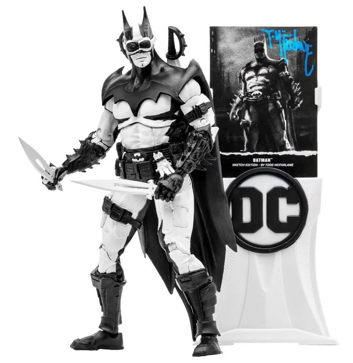 Edition DC 7" Batman Figure Multiverse EE Label Gold Exclusive Sketch Action