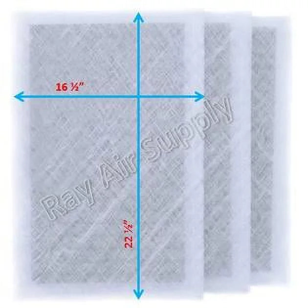 Compatible RAYAIR 18x25 Air SUPPLY Pack) Guard with MicroPower Filter Cleaner WHITE Replacement (3 Pads