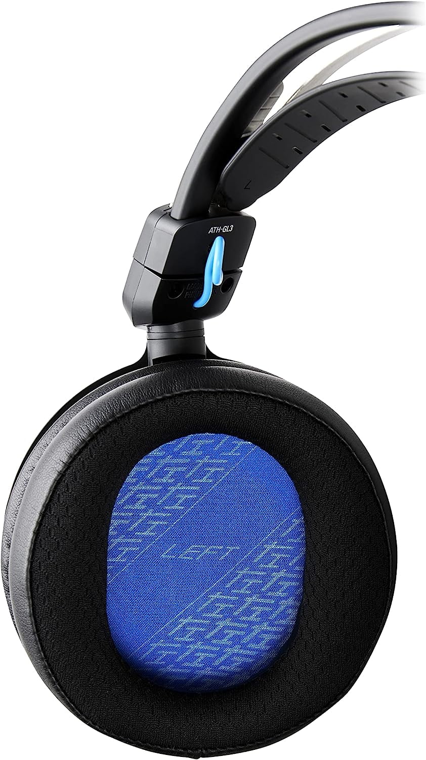 ATH-GL3BK Wired - Year Additional Technica Coverage (2022) Closed-Back Protect an Headset Epic Audio Gaming with Black/Blue 1 by