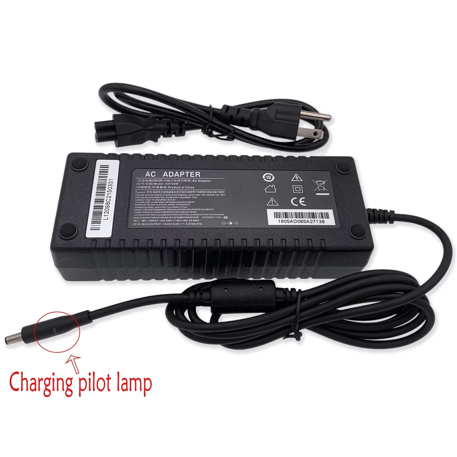 For XPS 130W 7590 15 Adapter 9550 9560 Charger 06TTY6 Power 9570 AC 9530