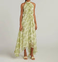 Evening dimension Straight Lemon 6 Saloni Terrarium Gown Women's
