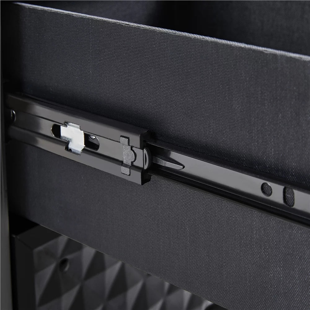 Yaheetech Makeup Train Case Professional with Rolling Drawers,Black