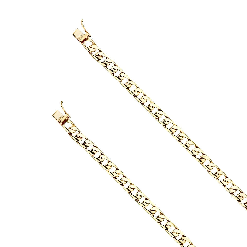 | and for Gold 14.7 Men’s Chain | Weight Men Cuban Jewelry Elegant 14k | for Yellow Link Bracelets Gold 14KY - Bracelet 8" Women Gift