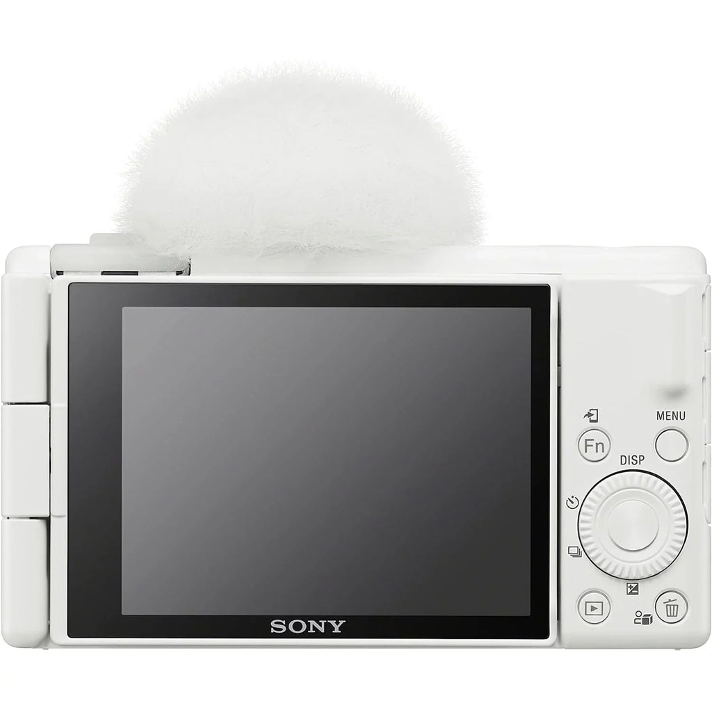 with White ZV-1F & Camera 4K Content Vloggers Vlog Creators Bundle ZV-1F/W 20.1MP for Video and