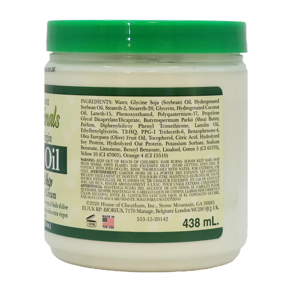 12 Pack 15 Best Oz., Whip of Ultimate Oil Cream, Olive Body Organic Africa's