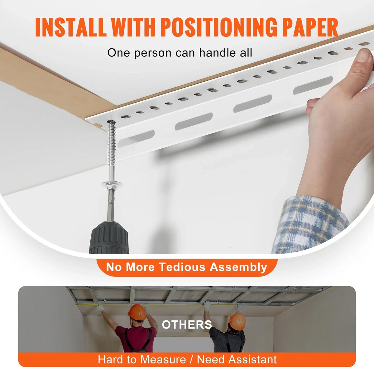 Storage 600 White 48x96" Rack Rack Ceiling lbs Overhead Adjustable Garage SKYSHALO