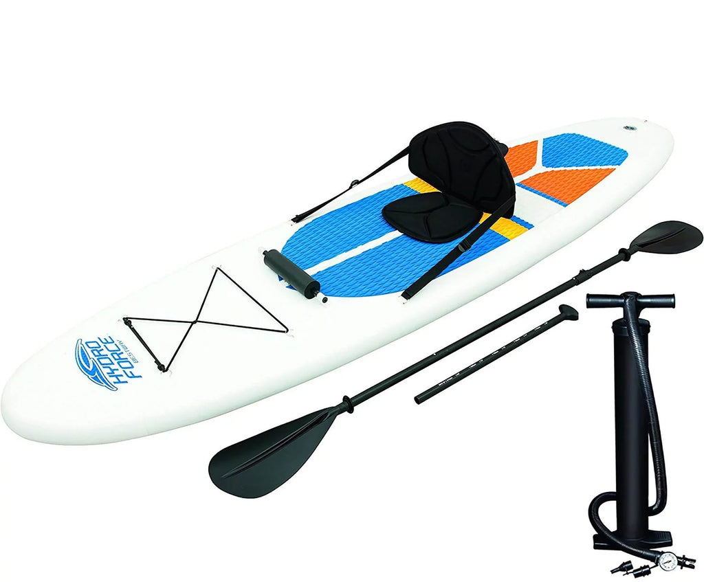 Inflatable 10' Hydro-Force Cap White Board Bestway (2 Stand Paddle Up Pack)