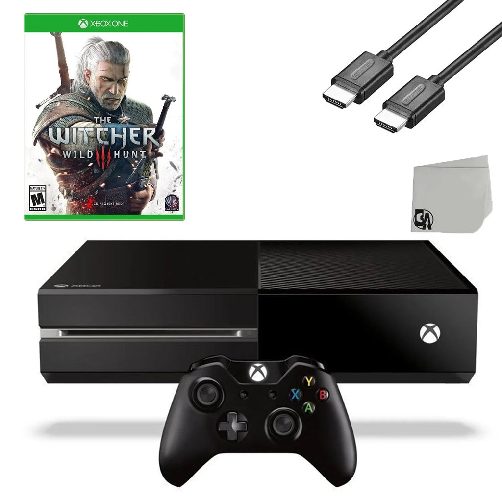 Game 3 AXTION 500GB Xbox Hunt BOLT Gaming New Microsoft Witcher Bundle The Console Wild HDMI Black Cable One Original With Like