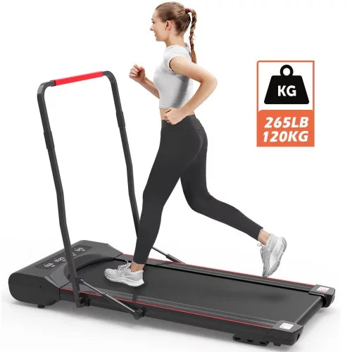 Walking Under Treadmill Foldable Desk with Pad Handlebar Remote Controll