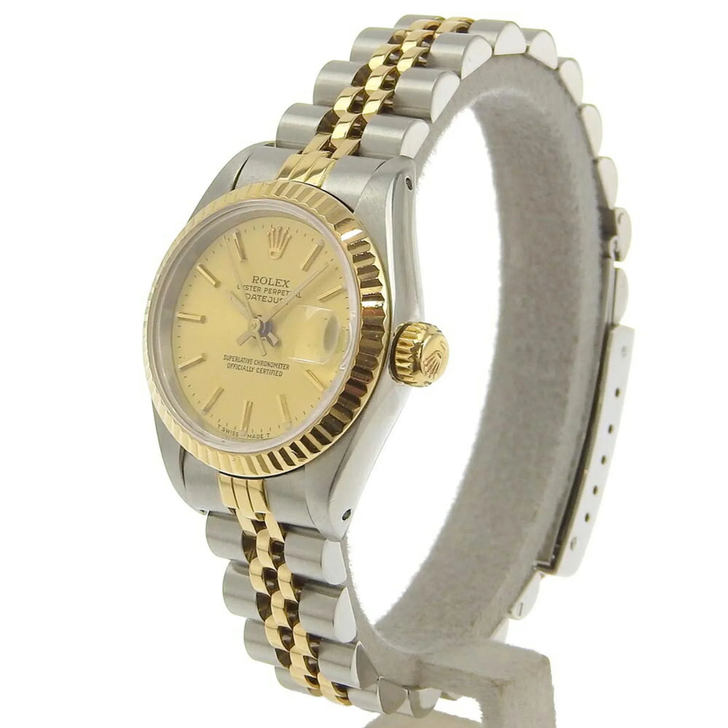 combination 98 2023/09 gold Pre-Owned 54g watch dial (Like Datejust champagne series 79173 New) automatic