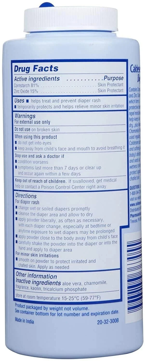 (Pack 5 Baby 4) Zinc With Caldesene Cornstarch Powder oz Oxide of