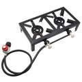 for Double Gas walmeck Standard) Cast Iron Cooking Propane ( Camping Stove BBQ Patio