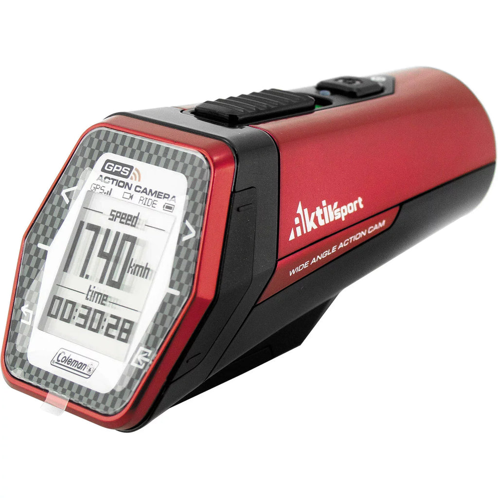 AktivSport and GPS HD (Red) with Action 1080p CX9WP-R Coleman Sports Camera Health Stats