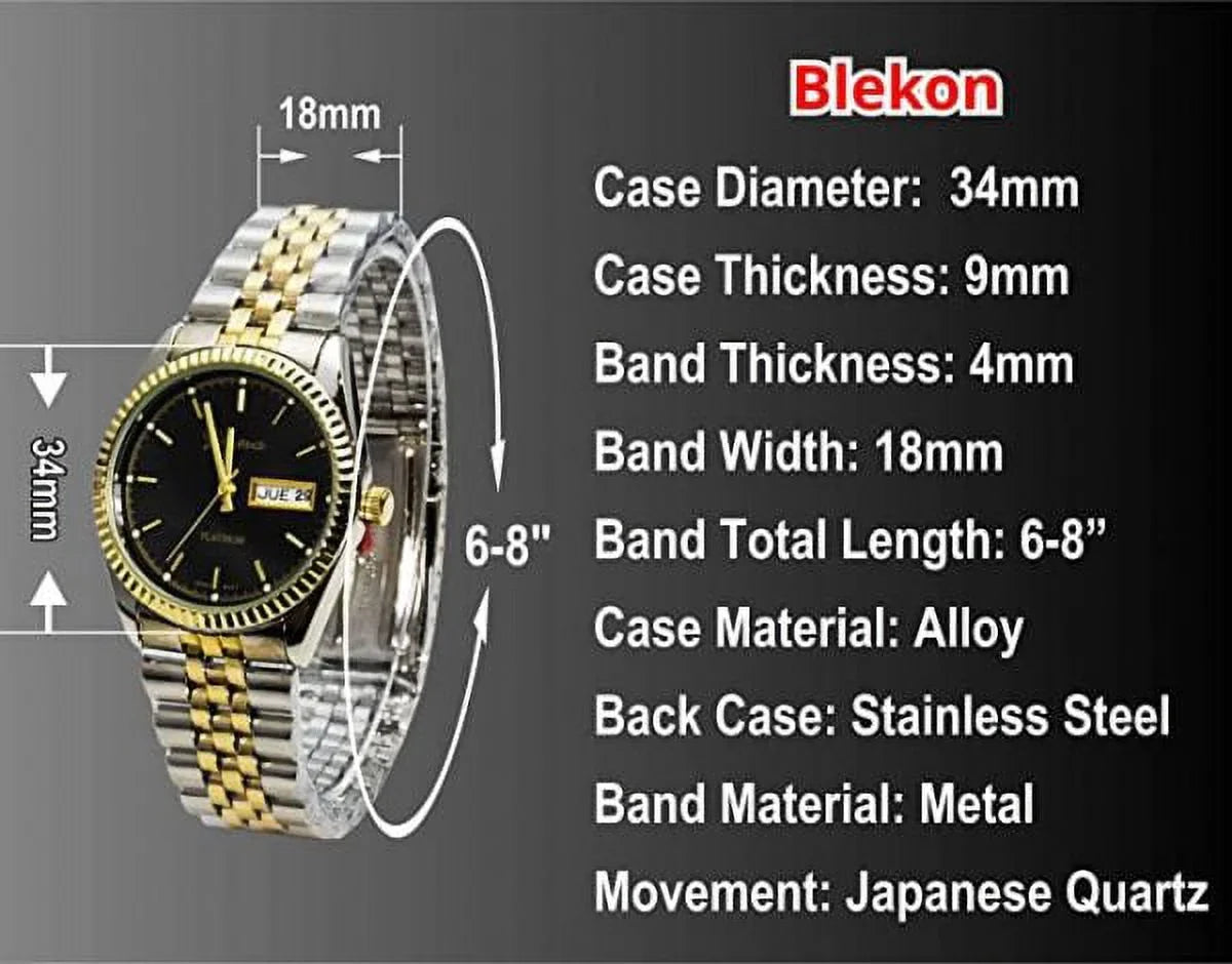 Collection Platinum Watch Case Geneva design Black Belkon Presidential Hot Adult Steel Classy Dial Women