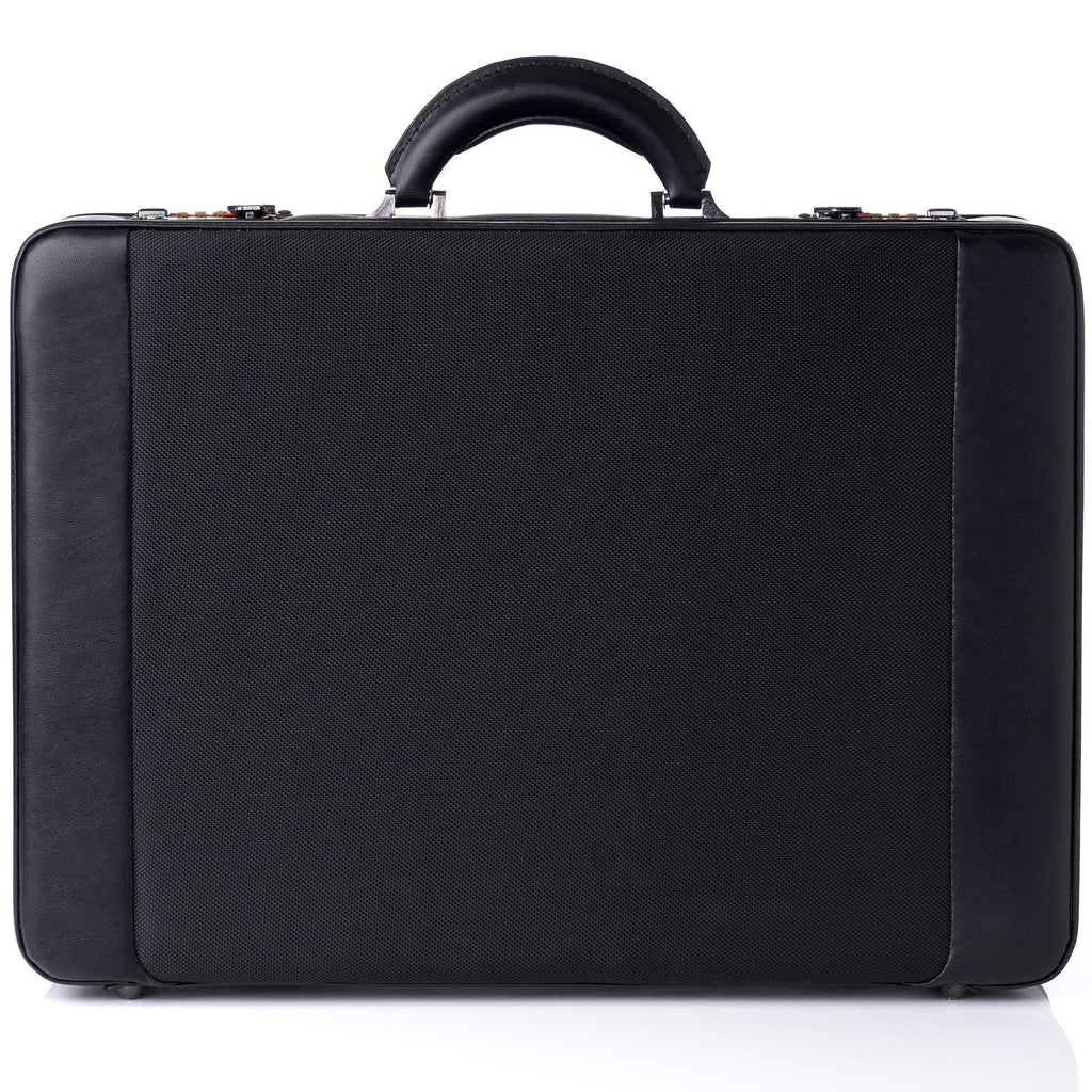 Expandable Lock Attache Hard Alpine Swiss Dual Case Combination Side Briefcase