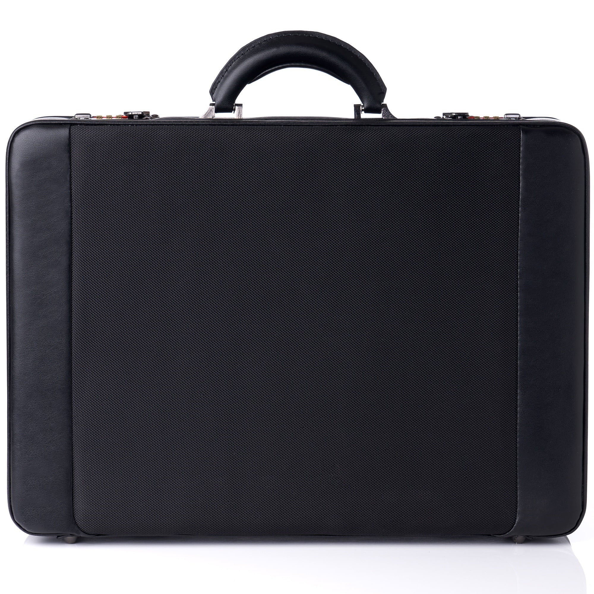 Expandable Lock Attache Hard Alpine Swiss Dual Case Combination Side Briefcase