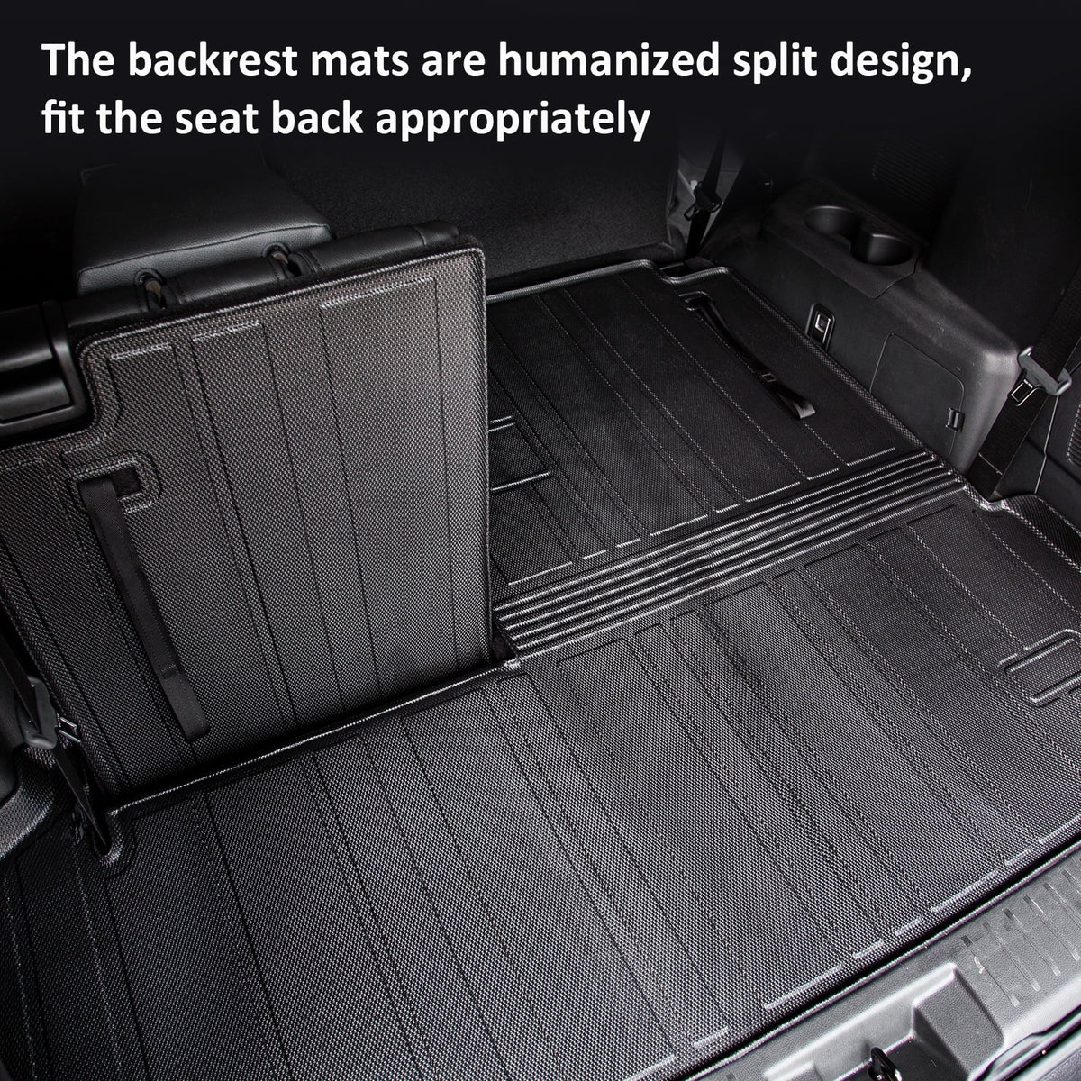 Backrest Mat Cargo Car Trunk Fit Mats Accessories Highlander Toyota Highlander with Liner 2020-2024