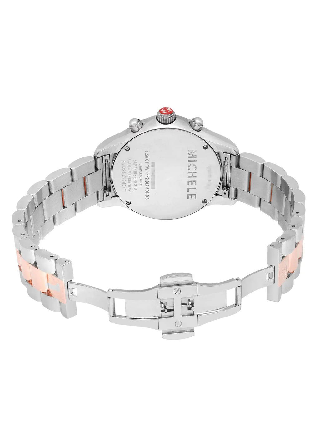 Quartz Ladies MWW17A000017 0.50cttw Watch Diamond Michele Jetway Steel 40mm