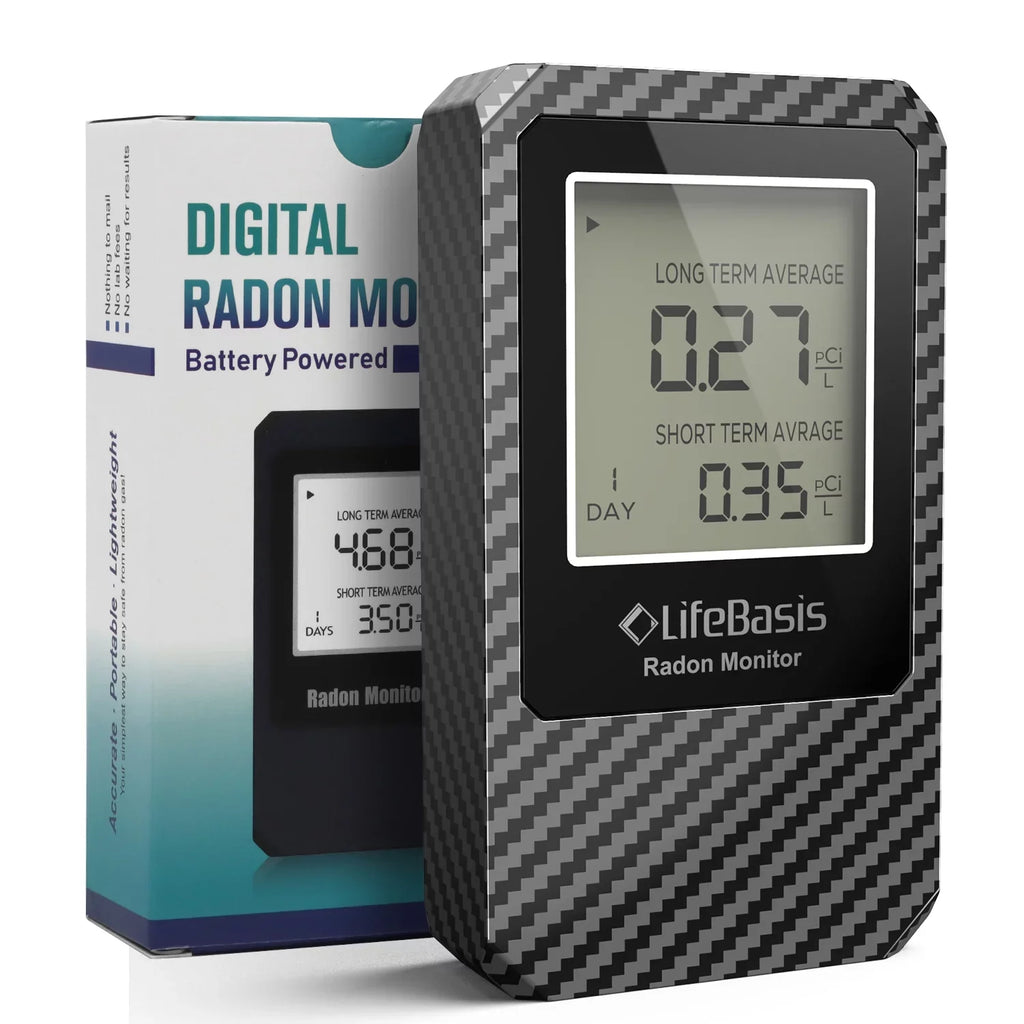 Operated Basis Detector Home Life Digital Radon Detector Portable Battery Radon